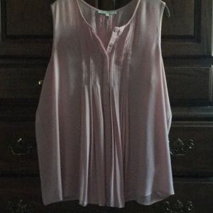 Pink pin tuck top